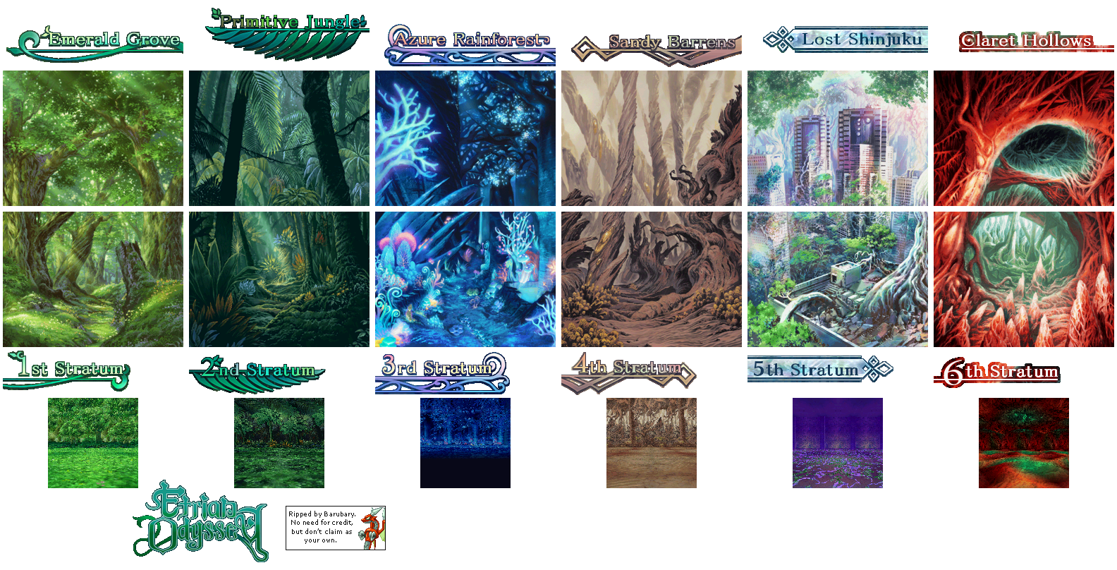 Etrian Odyssey - Dungeons