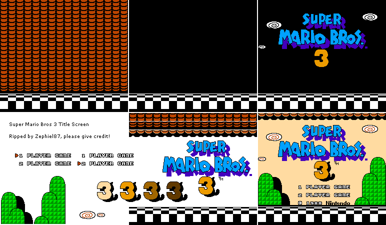 Super Mario Bros. 3 - Title Screen