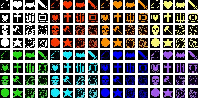 Castlevania: Portrait of Ruin - Emblems