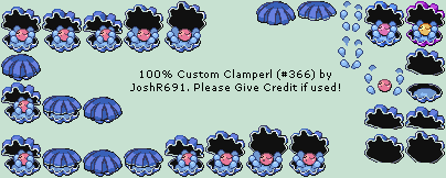 Pokémon Customs - #366 Clamperl