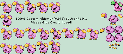 Custom / Edited - Pokemon Series - #293 Whismur - The Spriters Resource