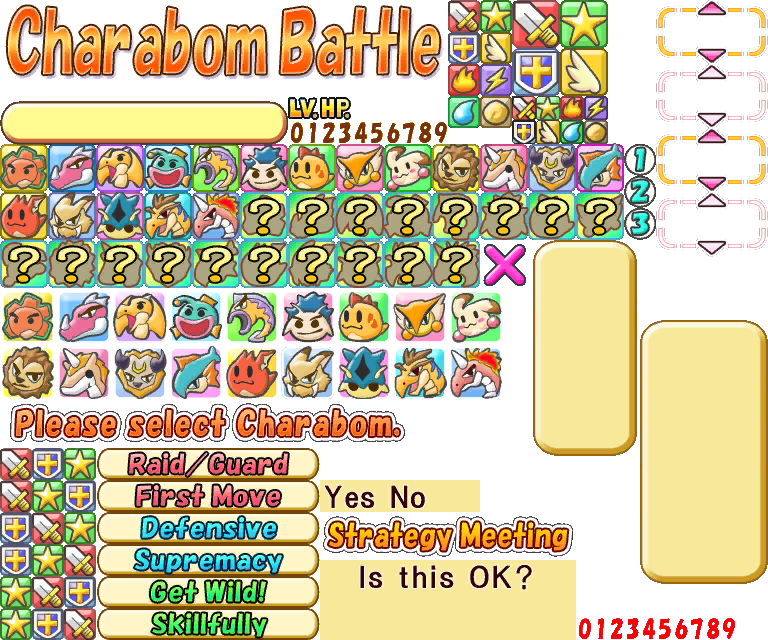 Bomberman Generation - Charabom Battle Screen