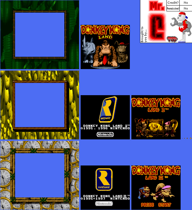 Donkey Kong Land 2 - SGB Border & Title Screen