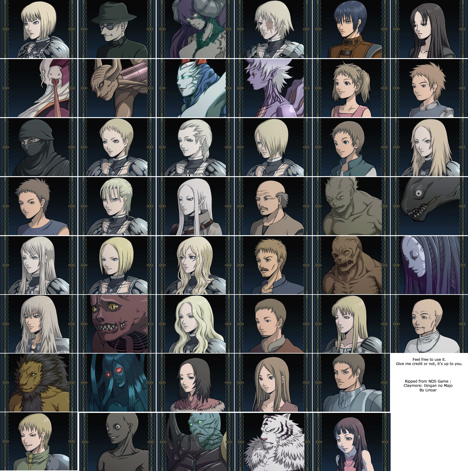 Claymore: Gingan no Majo - Event Characters