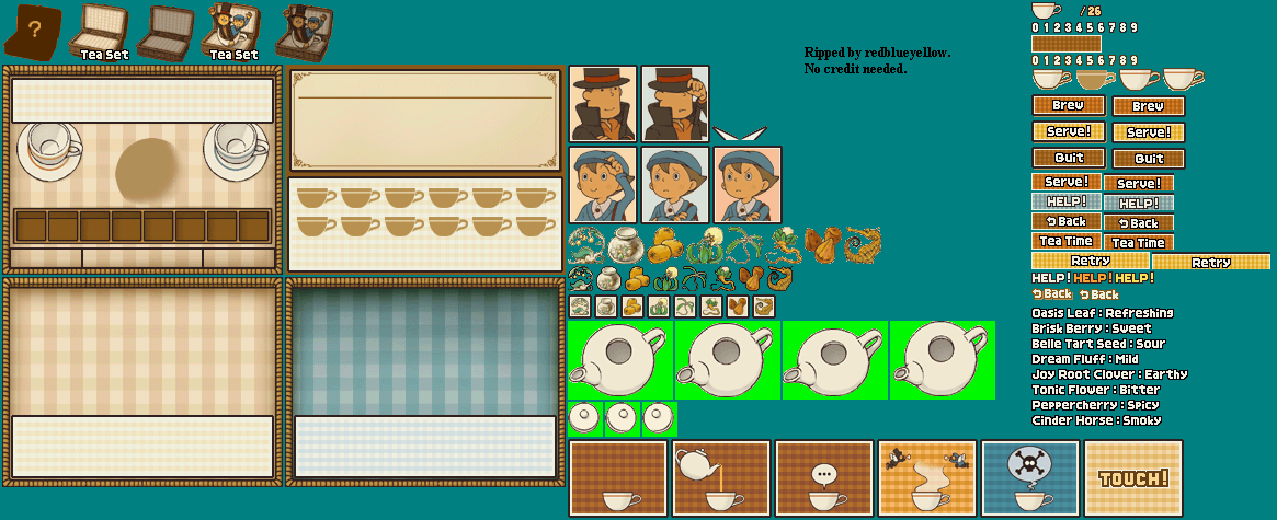 Professor Layton and the Diabolical Box - Tea Set