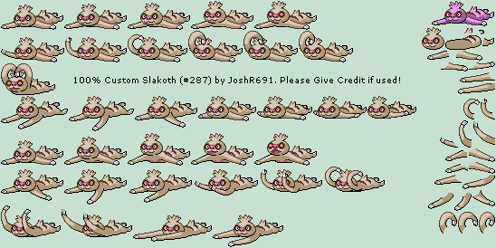 Pokémon Customs - #287 Slakoth
