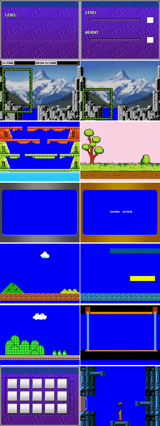 Tetris DS - Backgrounds
