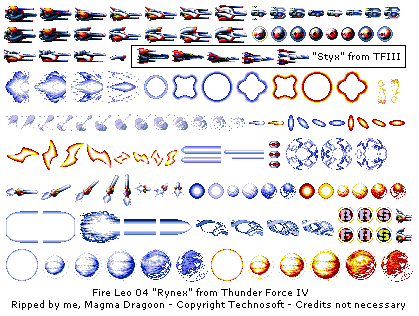 Thunder Force IV / Lightening Force: Quest for the Darkstar - Fire Leo 04 "Rynex"