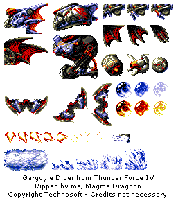 Thunder Force IV / Lightening Force: Quest for the Darkstar - Gargoyle Diver