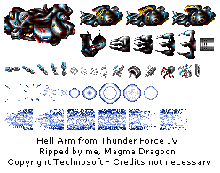 Thunder Force IV / Lightening Force: Quest for the Darkstar - Hell Arm