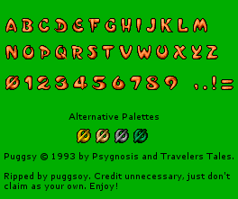 Puggsy - Font