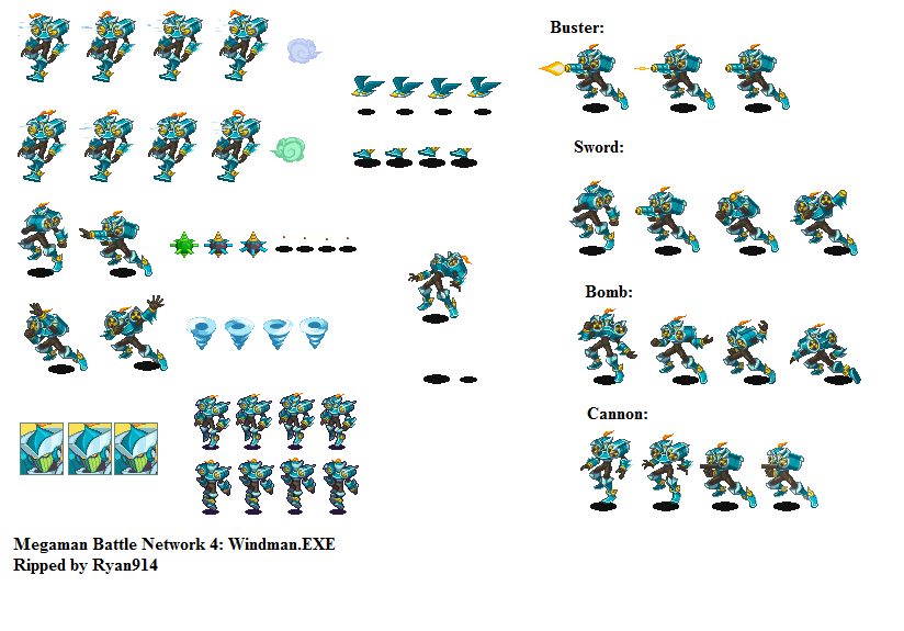 Mega Man Battle Network 4 - WindMan.EXE