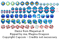 Mega Man 8 - Items