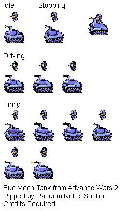 Advance Wars 2: Black Hole Rising - Blue Moon Tank