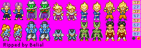 Dragon Ball Z: Super Butōden 2 - Tournament Mode Characters