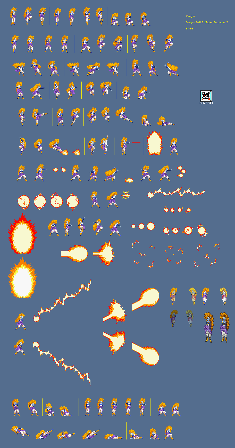 Dbz Effects Sprites Dbz Aura Sprite Sheet By Mrsupersonic1671 On