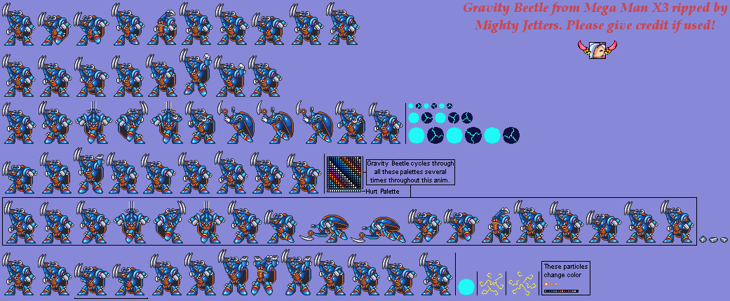 Mega Man X3 - Gravity Beetle