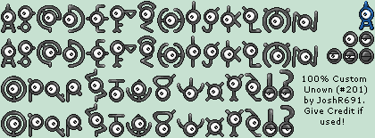 Pokémon Generation 2 Customs - #201 Unown