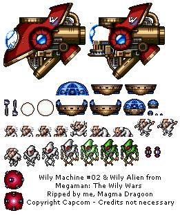 Mega Man: The Wily Wars: Mega Man 2 - Wily Machine #02 / Alien