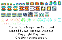 Mega Man Zero - Items