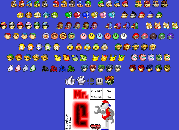 Super Smash Bros. Melee - Stock Icons