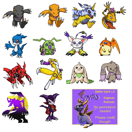 Digimon Tamers: Battle Spirit Ver 1.5 - Digimon Portraits