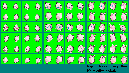 The Spriters Resource - Full Sheet View - Pokémon Conquest - Igglybuff ...