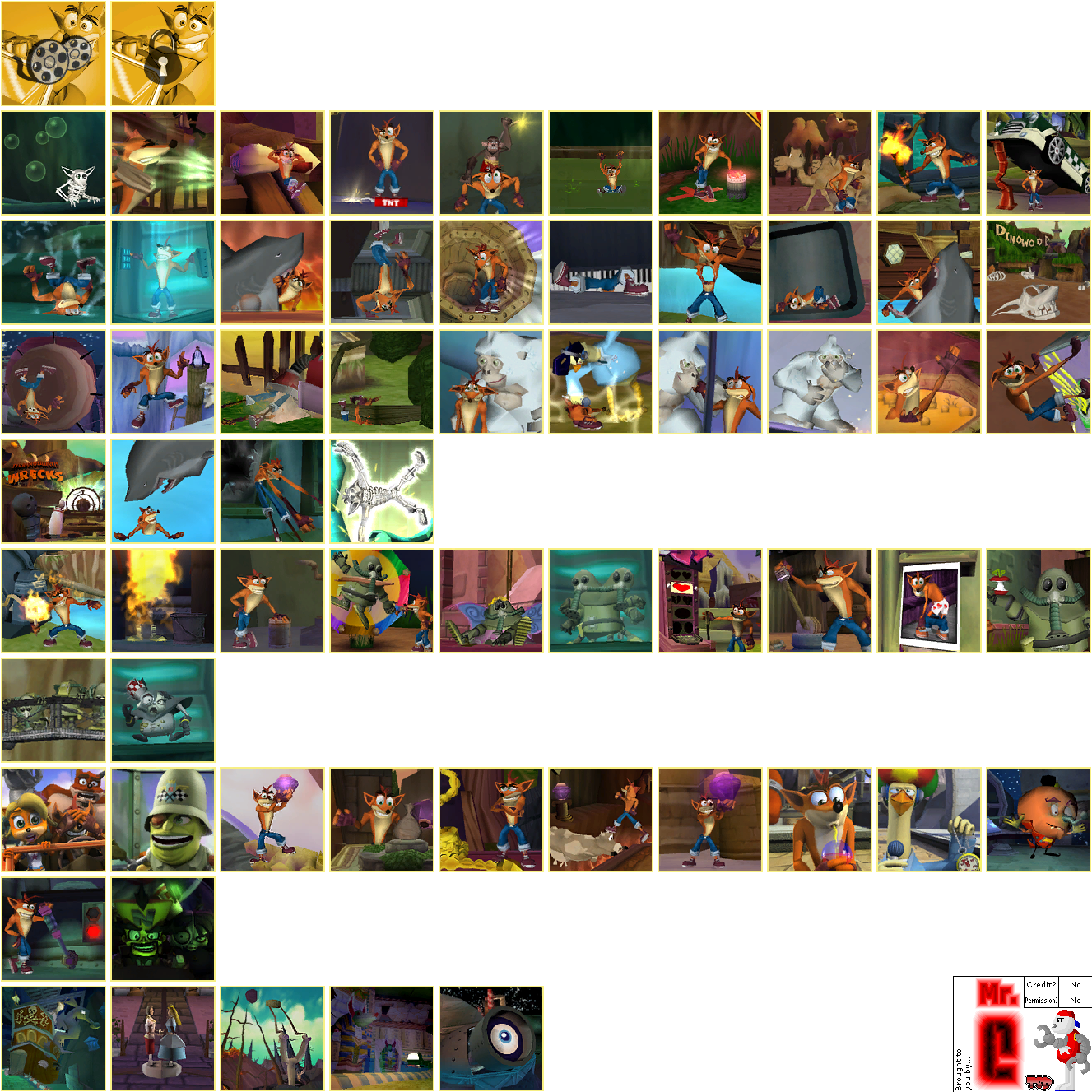 GameCube - Crash Tag Team Racing - Movie Icons - The Spriters Resource