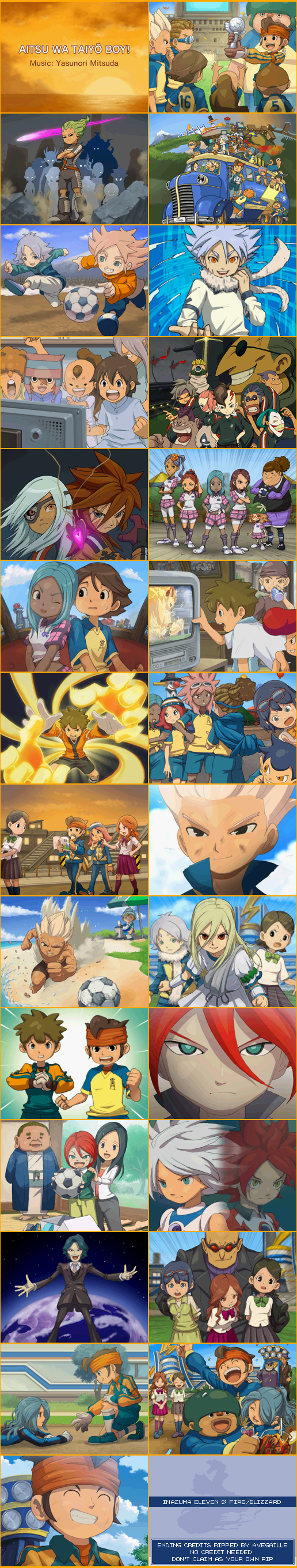 Inazuma Eleven 2: Firestorm / Blizzard - Ending Credits