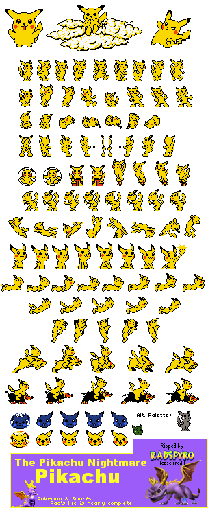 yellow pokemon smile skraggy