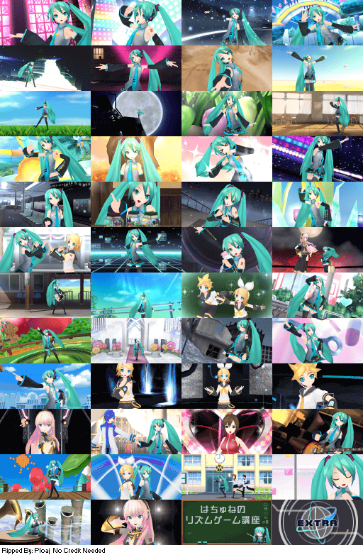 Hatsune Miku: Project DIVA 2 - Song Thumbnails