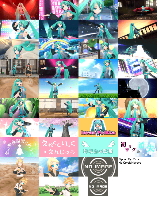 Hatsune Miku: Project DIVA - Song Thumbnails