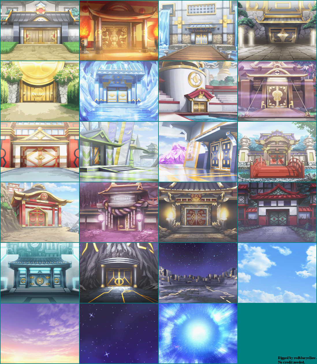 Pokémon Conquest - Dialogue Backgrounds