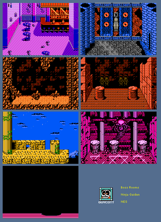 Ninja Gaiden - Boss Rooms