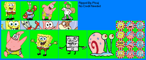 Drawn to Life: SpongeBob SquarePants Edition - Characters