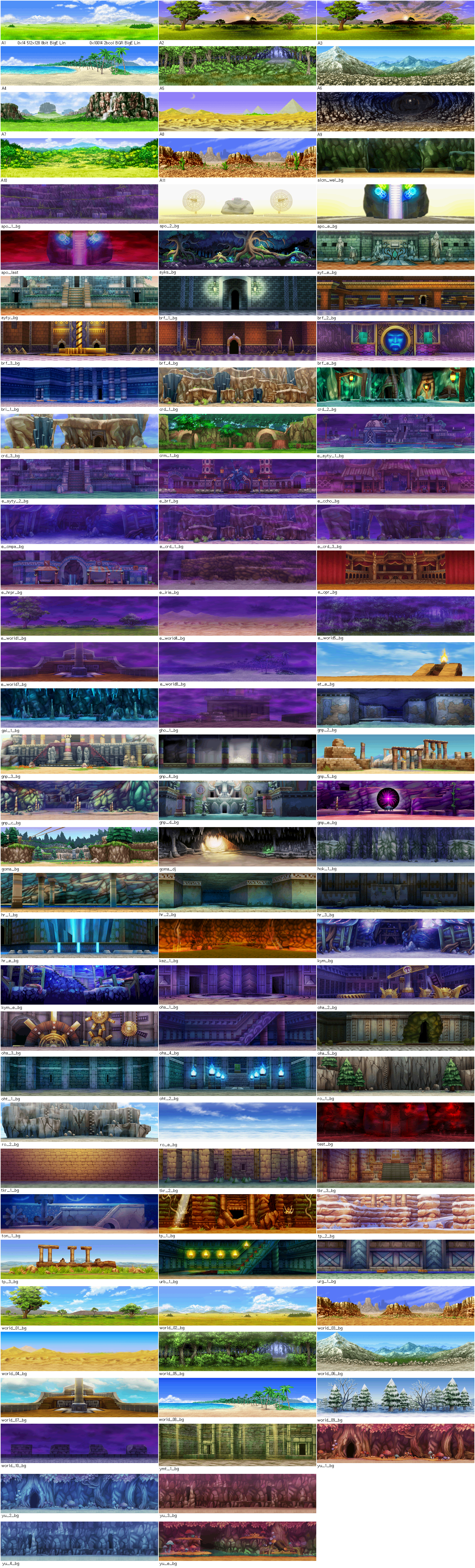 Golden Sun: Dark Dawn - Battle Backgrounds