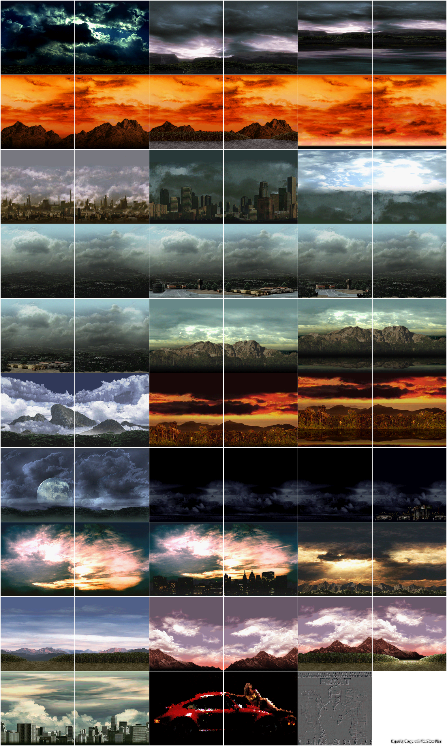 Front Mission 2 (JPN) - Battle Backgrounds 1