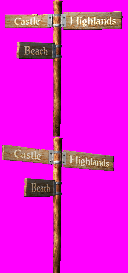 Moorhuhn Remake - Sign Post