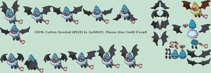 Pokémon Customs - #528 Swoobat