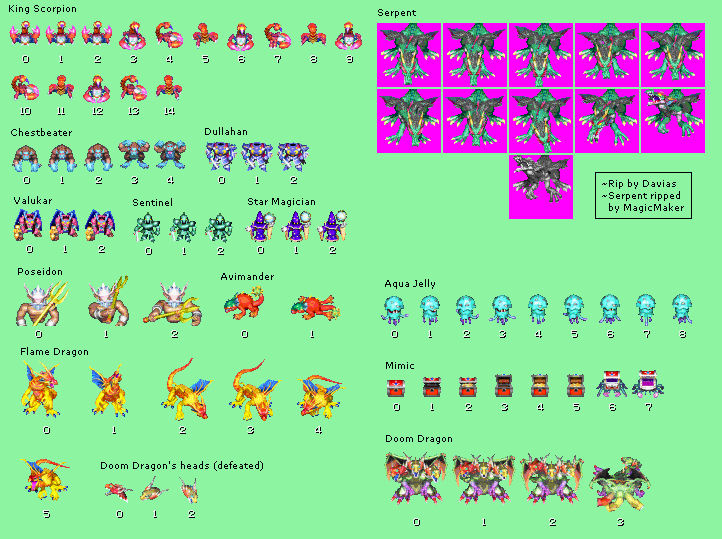 Overworld Enemies & Bosses