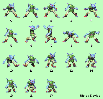 Golden Sun - Unused Enemy (Wolfkin)