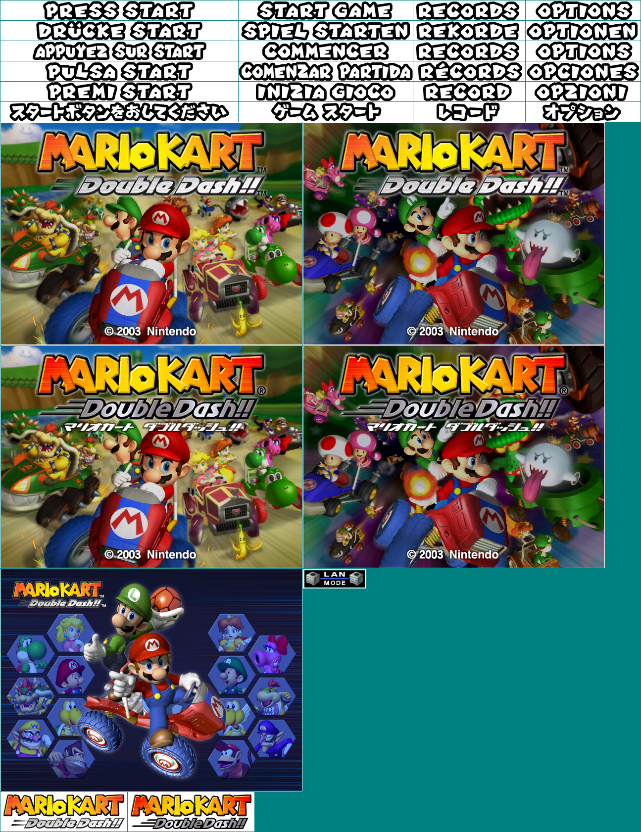 Mario Kart: Double Dash!! - Title Screen