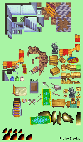 Golden Sun 2: The Lost Age - Loho Interior Tileset