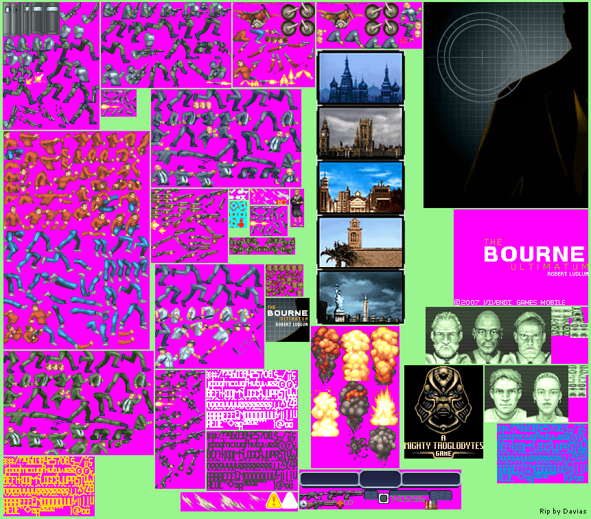 The Bourne Ultimatum - Characters, HUD, Portraits & Miscellaneous