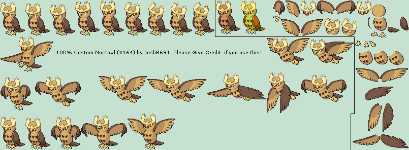 Pokémon Generation 2 Customs - #164 Noctowl