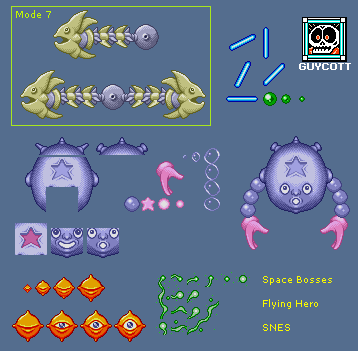 Flying Hero: Bugyuru no Daibouken (JPN) - Space Bosses