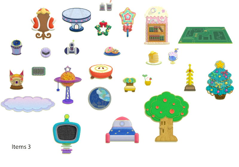 Kirby's Epic Yarn - Item Set 3