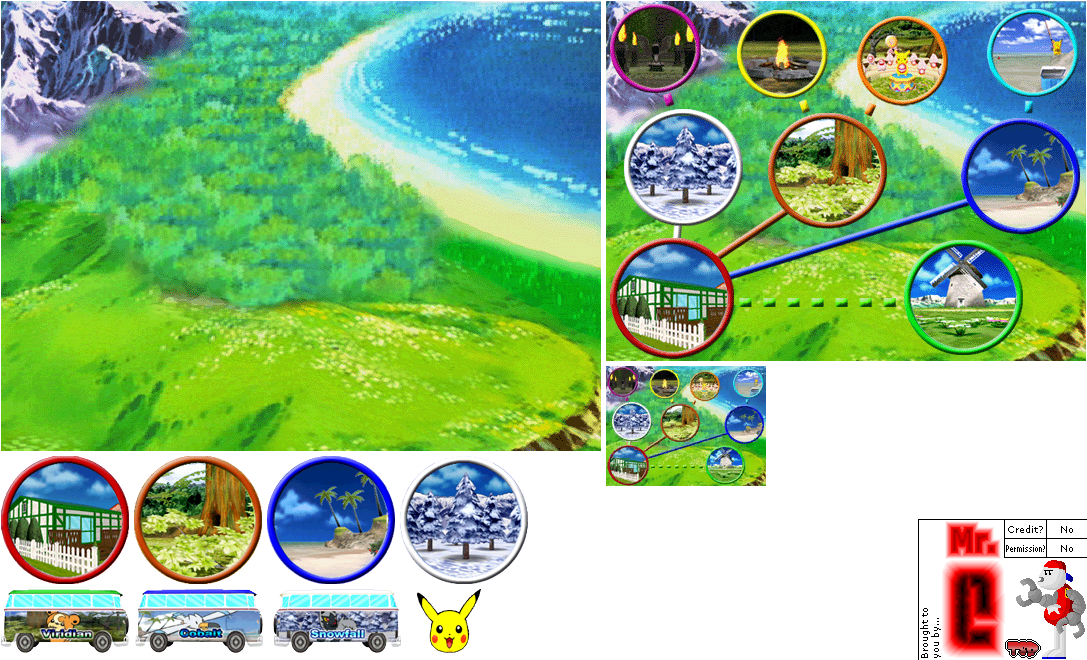 Pokémon Channel - Mintale Town Map