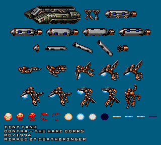 Contra: Hard Corps - Tiny Tank