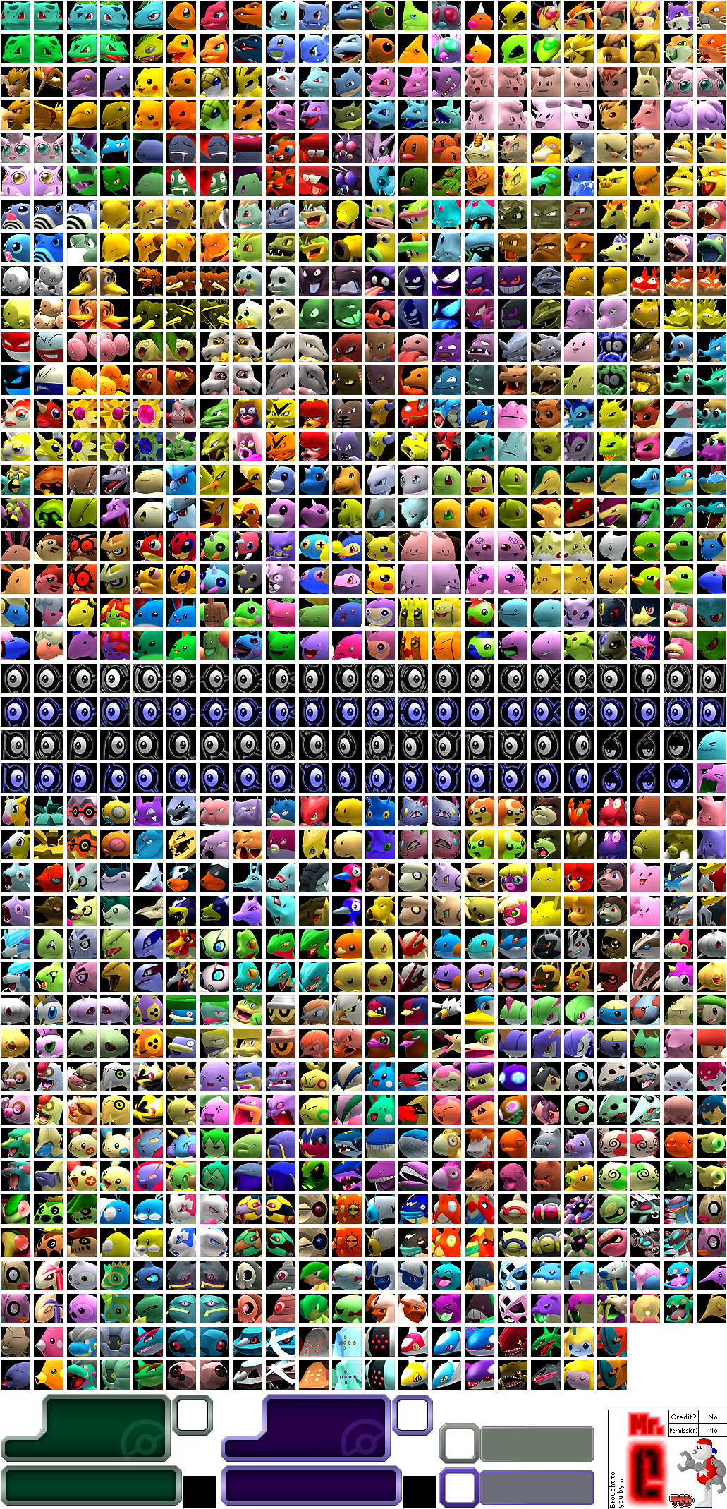 Pokémon Colosseum - Pokémon Icons